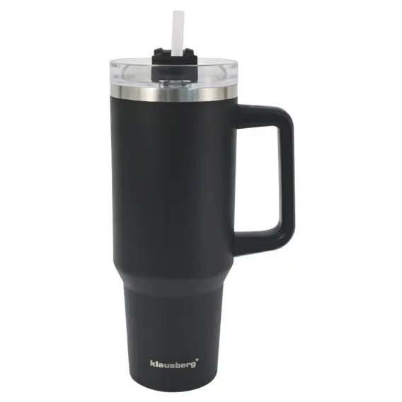 Kup online Stalowy Kubek Termiczny Termos 1100ml Z Rączką I Słomką Klausberg...