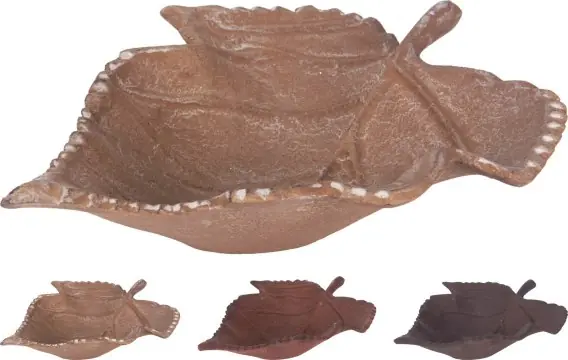 Zniżka Talerz Dekoracyjny Liść 22x18cm 3 Rodzaj Lumarko