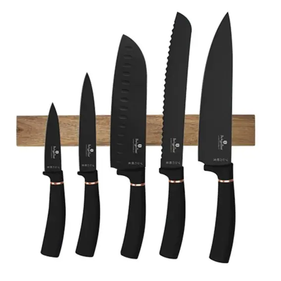 Zestaw 5 Noży Kuchennych Z Listwą Berlinger Haus Bh-2884 Black... Taniej