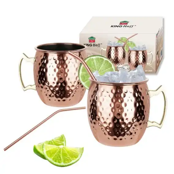 Zestaw Stalowych Kubków 500ml Do Drinków Moscow Mule... Lumarko Wybór klientów