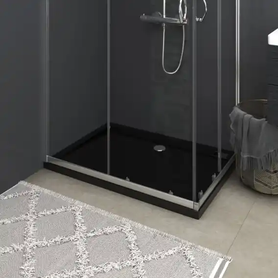 Prostokątny brodzik prysznicowy, ABS, czarny, 70x100 cm Lumarko! - Hurtownia wielobranżowa Lumarko Oferta czasowa