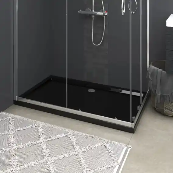 Zamów teraz Prostokątny brodzik prysznicowy, ABS, czarny, 70x120 cm Lumarko! - Hurtownia wielobranżowa Lumarko