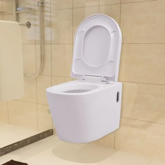 Nie przegap Podwieszana toaleta ceramiczna, biała Lumarko! - Hurtownia wielobranżowa Lumarko
