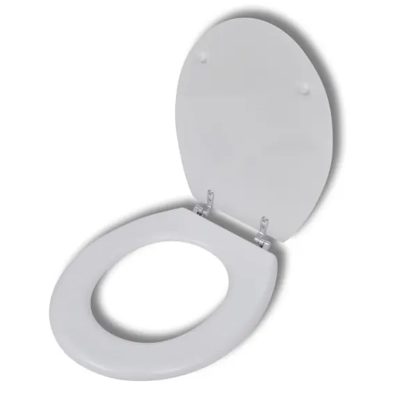 Dodaj do koszyka Deska klozetowa, prosty design, MDF, biała Lumarko! - Hurtownia wielobranżowa Lumarko