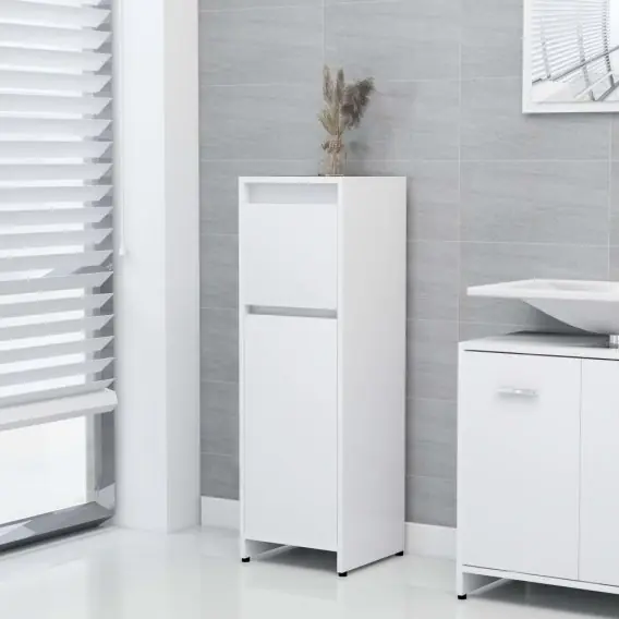 Wyjątkowa oferta Szafka łazienkowa, biała, 30x30x95 cm, płyta wiórowa Lumarko! - Hurtownia wielobranżowa Lumarko