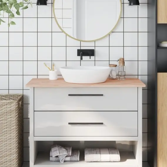 Blat do łazienki, 100x60x1,5 cm, lite drewno bukowe Lumarko! - Hurtownia wielobranżowa Lumarko Wyjątkowa oferta
