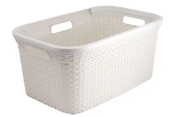 Ostatnie sztuki Kosz na pranie Curver Style 45L kremowo-biały - Hurtownia wielobranżowa Lumarko