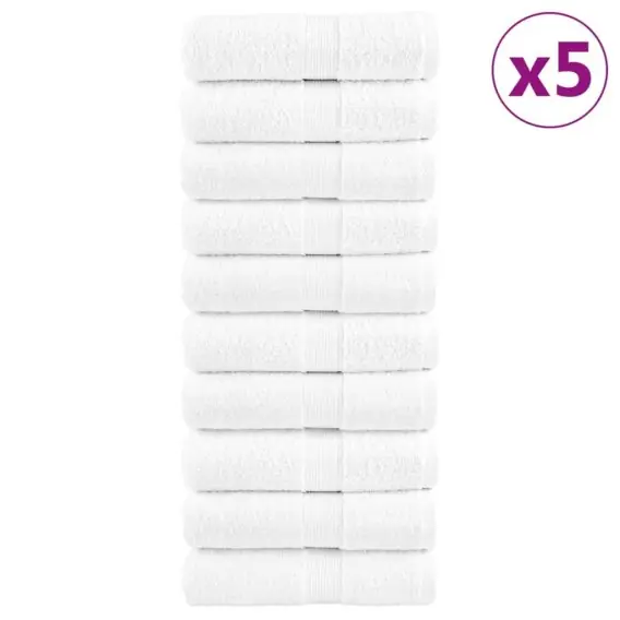 Do wyczerpania zapasów Ręczniczki premium, 50 szt., białe, 30x30 cm, bawełna 600 g/cm² Lumarko! - Hurtownia wielobranżowa Lumarko