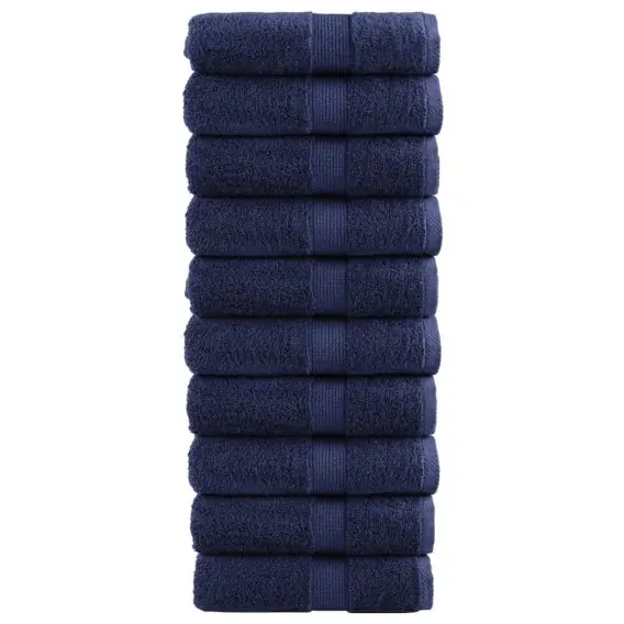 Ręczniczki premium, SOLUND, 10 szt., granatowe, 30x50 cm, 600 g/m² - Hurtownia wielobranżowa Lumarko Niska cena