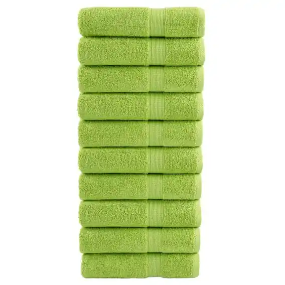Ręczniki premium SOLUND, 10 szt., zielone, 50x100 cm, 600 g/cm² - Hurtownia wielobranżowa Lumarko Zamów teraz