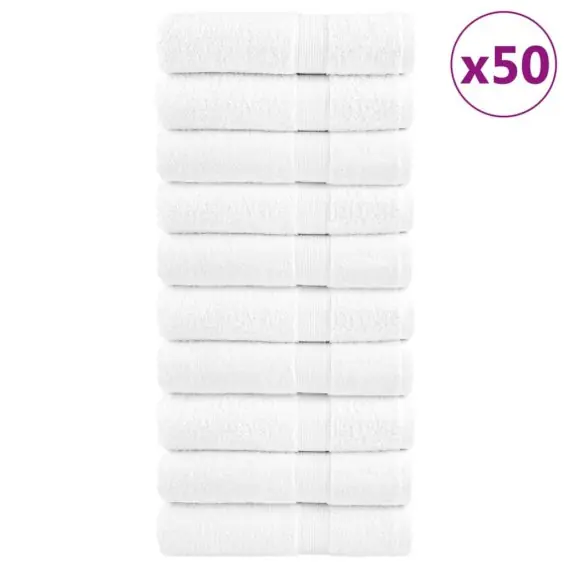 Premium Ręczniki premium SOLUND, 50 szt., białe, 50x100 cm, 600 g/m2 - Hurtownia wielobranżowa Lumarko