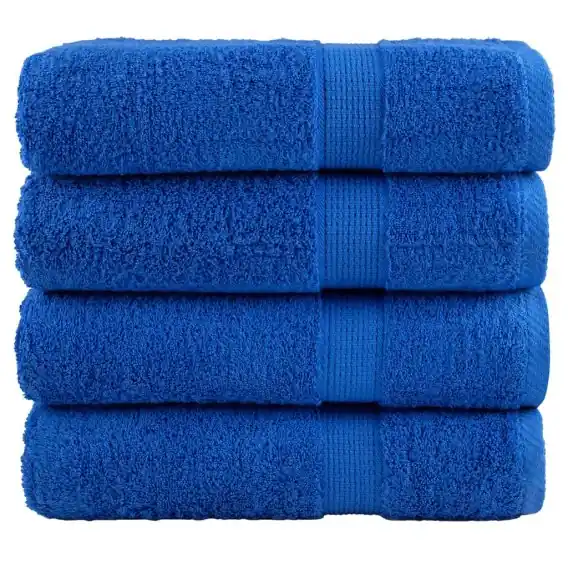 Łatwy zwrot Ręczniki premium, SOLUND, 4 szt., niebieskie, 50x100 cm, 600 g/m² Lumarko! - Hurtownia wielobranżowa Lumarko