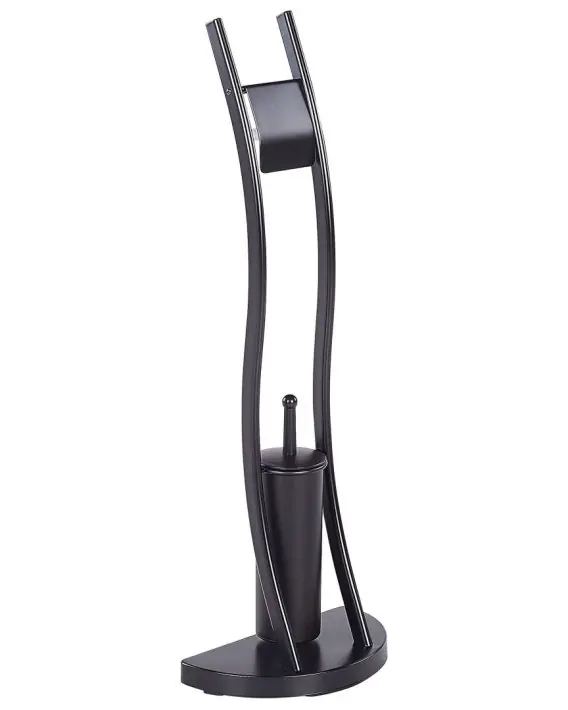 Stojak na papier toaletowy ze szczotką SOACHA Metal Czarny Lumarko Oferta limitowana