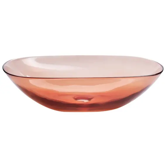Wyjątkowa oferta Umywalka nablatowa 54 x 36 cm czerwona MOENGO Lumarko