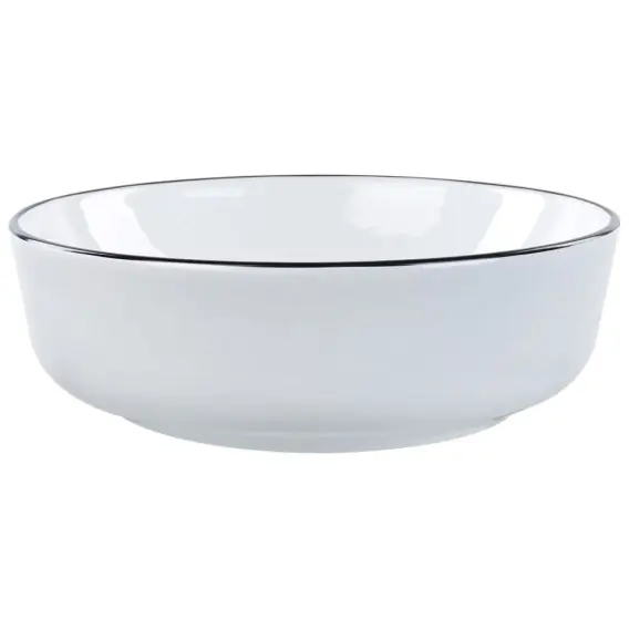 Oferta limitowana Umywalka nablatowa okrągła ⌀ 42 cm biała XERT Lumarko