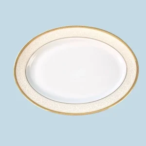 Wysoka jakość Bogucice, Martha Gold dek. 0683 - półmisek owalny 36 cm
