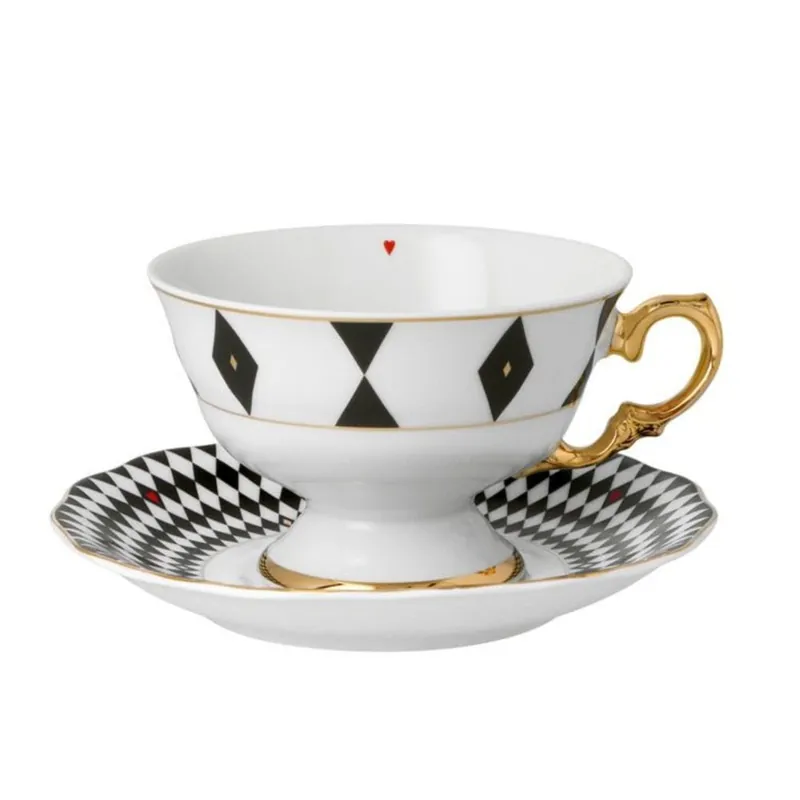 Tylko do końca tygodnia Filiżanka/spodek 180ml/14cm- Dama Kier