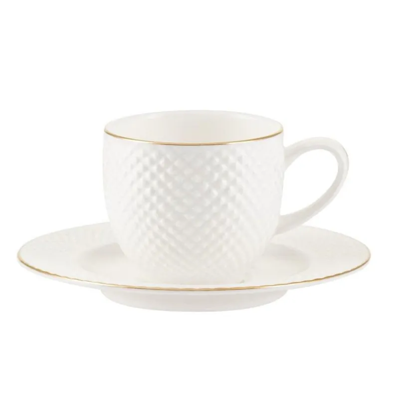 Oferta Filiżanka/ spodek do espresso porcelanowa 100 ml BARI GOLD