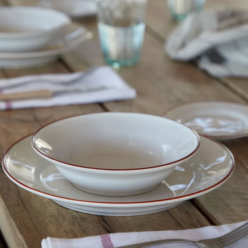 Beja- talerz głęboki 21 cm White&red Hit sprzedaży