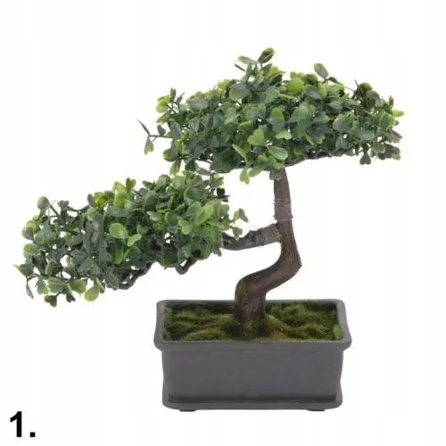 Nowy Drzewko BONSAI Sztuczne Doniczka Oliwne Wzór Serca