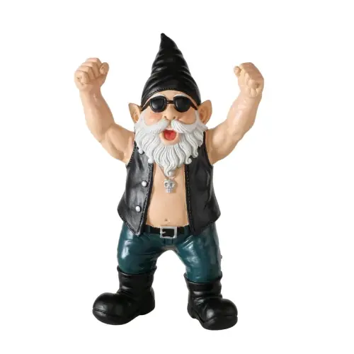 Bezpieczne zakupy Figurka ogrodowa krasnal rockowy Wolfgang 27,5 cm ozdoba