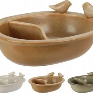 Poidełko dla ptaków ceramiczne 20,6 cm do ogrodu i balkonu Zniżka