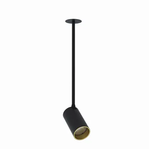 Dostępne od ręki Lampa punktowa Podtynkowa 10W only LED Czarna NOWODVORSKI