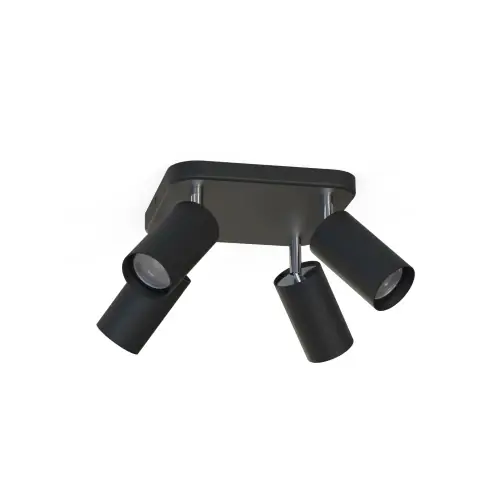 Lampa sufitowa 4x10W only LED Czarna NOWODVORSKI Nie przegap