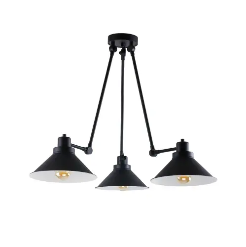 Łatwy zwrot Lampa sufitowa Przysufitowa 3x60W Czarna NOWODVORSKI