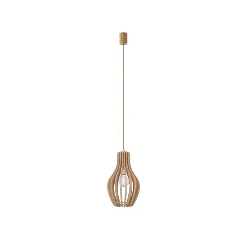 Bezpieczne zakupy Lampa sufitowa Wisząca 60W Naturalne drewno NOWODVORSKI