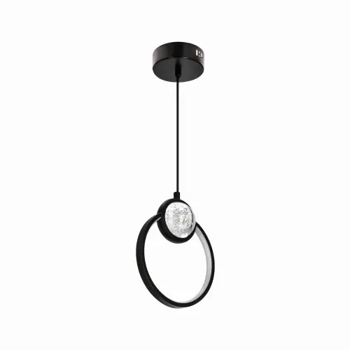 LACRIMA Lampa Wiszaca 20cm Czarny 15W LED 3000k Maskownica Biała Okazja