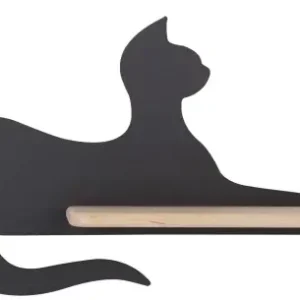Promocja Lampa Cat Kinkiet Ścienny 5W LED Iq Kids Siedzący Czarny