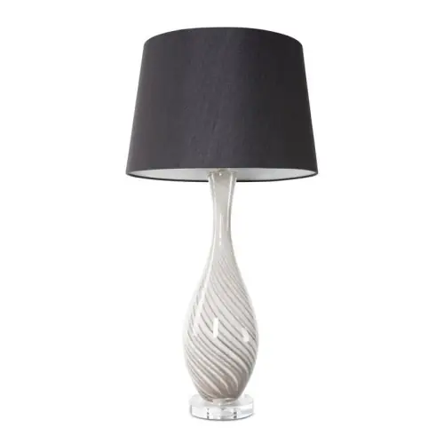 Dostępne od ręki Lampa Dekoracyjna Glamour 32x39x73cm Czarna