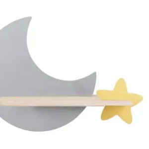 Szybka wysyłka Lampa Moon Kinkiet Ścienny 5W LED Iq Kids Szary+złoty