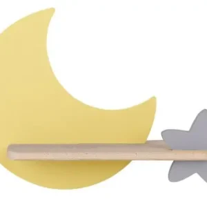Bezpieczna płatność Lampa Moon Kinkiet Ścienny 5W LED Iq Kids Złoty+szary