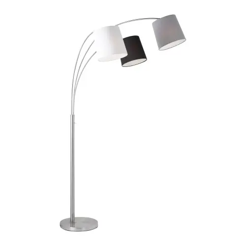 Promocja LAMPA PODŁOGOWA MELVIN 3 PUNKTOWA SREBRNY LEUCHTENDIREKT 15461-55