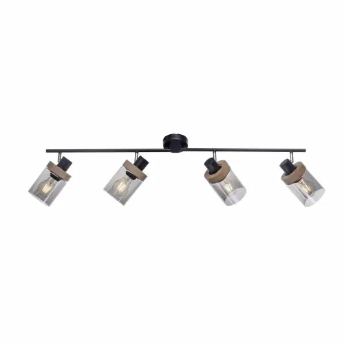 Szybka dostawa LAMPA SUFITOWA PASQUAL 4 PUNKTOWA CZARNY LEUCHTENDIREKT 11313-18
