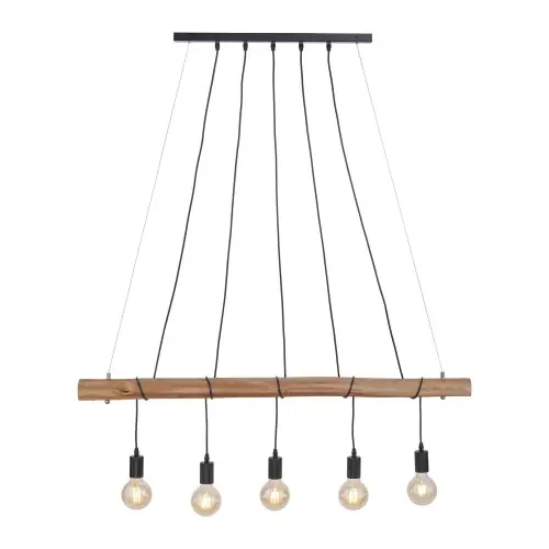 LAMPA WISZĄCA DAMIAN 5-PUNKTOWA CZARNY LEUCHTENDIREKT 15515-18 Wysoka jakość