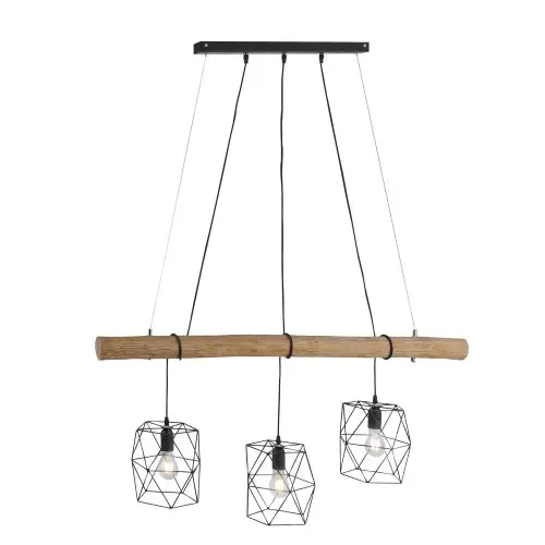 LAMPA WISZĄCA EDGAR 3 PUNKTOWA CZARNY LEUCHTENDIREKT 15503-18 Wybór klientów