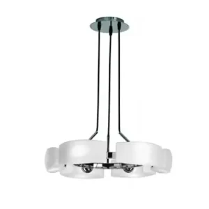 Lampa wisząca FIONA 8 chrom/ biel (MD1029-8 AZ0154) Azzardo - żyrandol Wyjątkowa oferta