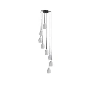 Okazja Lampa wisząca IZZA 8 biała (MD1288A-8WSHINYWHITE) - Azzardo - żyrandol