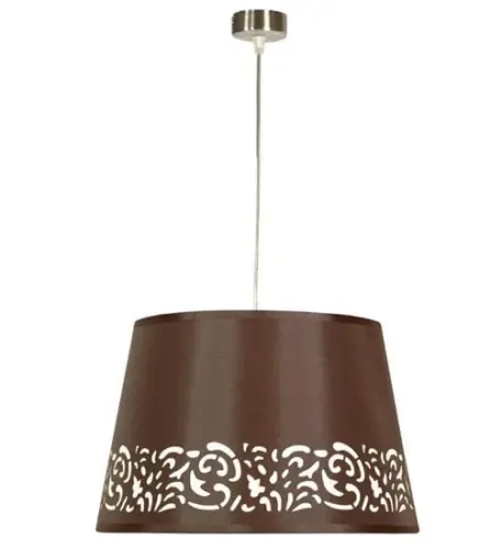 Ostatnie sztuki Lampa zwisna Kaszmir 35 1x60 E27 Candellux Brązowy