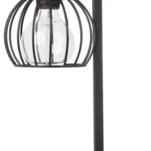 Taniej lampka biurkowa MILAN BRĄZOWY stal lakierowana + sklejka Sigma lighting