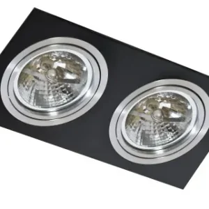 Lampa wpuszczana SIRO 1 black/aluminium (AZ0769 GM2101-BK-ALU) - AZZARDO Bezpieczna płatność
