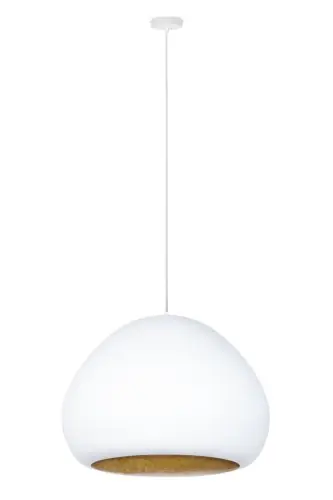 Zniżka Lava biały/złoty kompozyt mineralny, stal lakierowana Sigma lighting