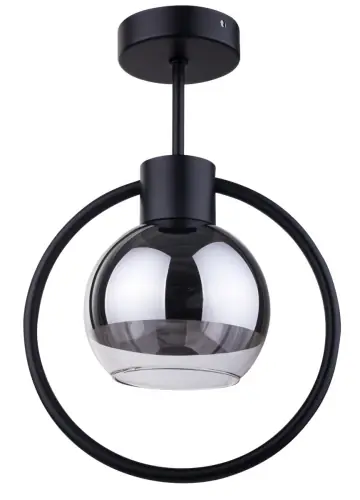 Dostępne od ręki LINDA 1 plafon CZARNY stal lakierowana, klosz szklany Sigma lighting