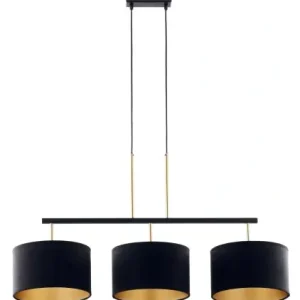 MARII 3 lampa wisząca czarny/złoty Sigma lighting Cena promocyjna
