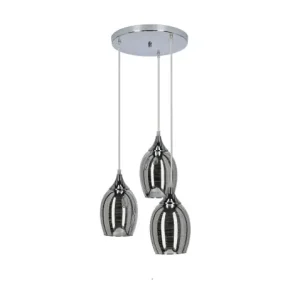 MARINA Lampa Wisząca Talerz 3x60W E27 Chrom Tylko dziś