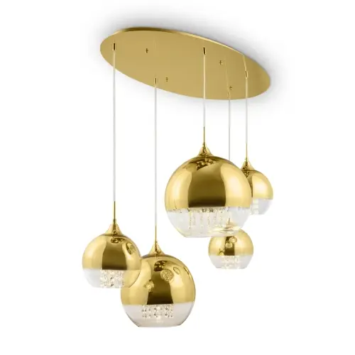 Hit cenowy Maytoni Modern Fermi Lampa wisząca P140-PL-170-5-G Gold