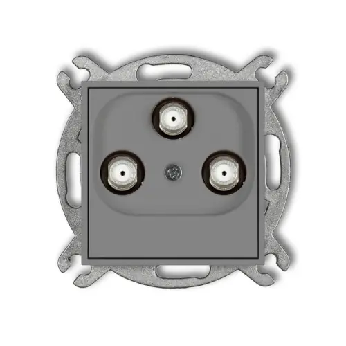Mechanizm gniazda multimedialnego 3F DATA (UPC) Karlik ICON szary mat 27IGMU Tylko dziś